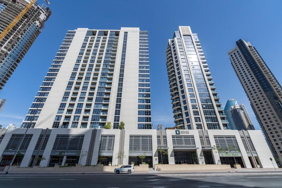 Cool 4-Bedroom Apartment With Burj Views At Bellevue Tower In Downtown Dubái Exterior foto